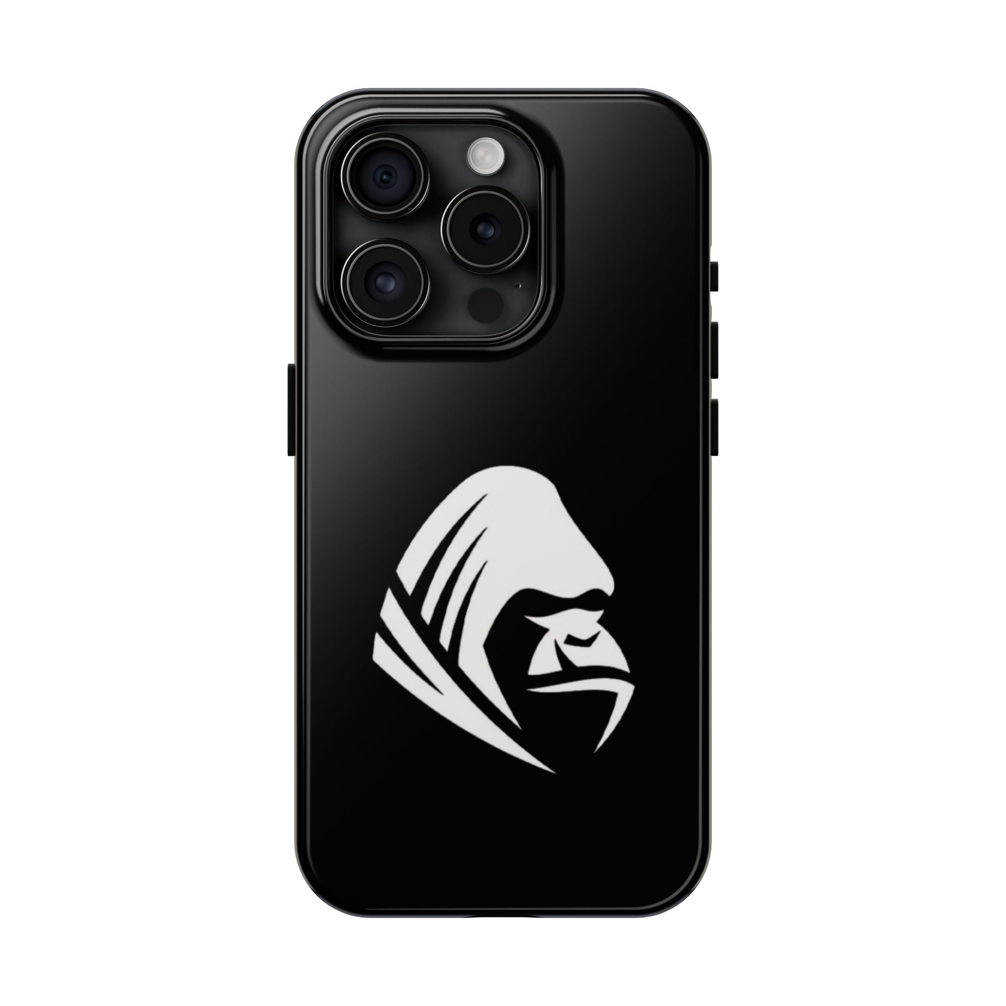 Gorilla Hood Tough Phone Case — Rugged Black Protective iPhone Cover