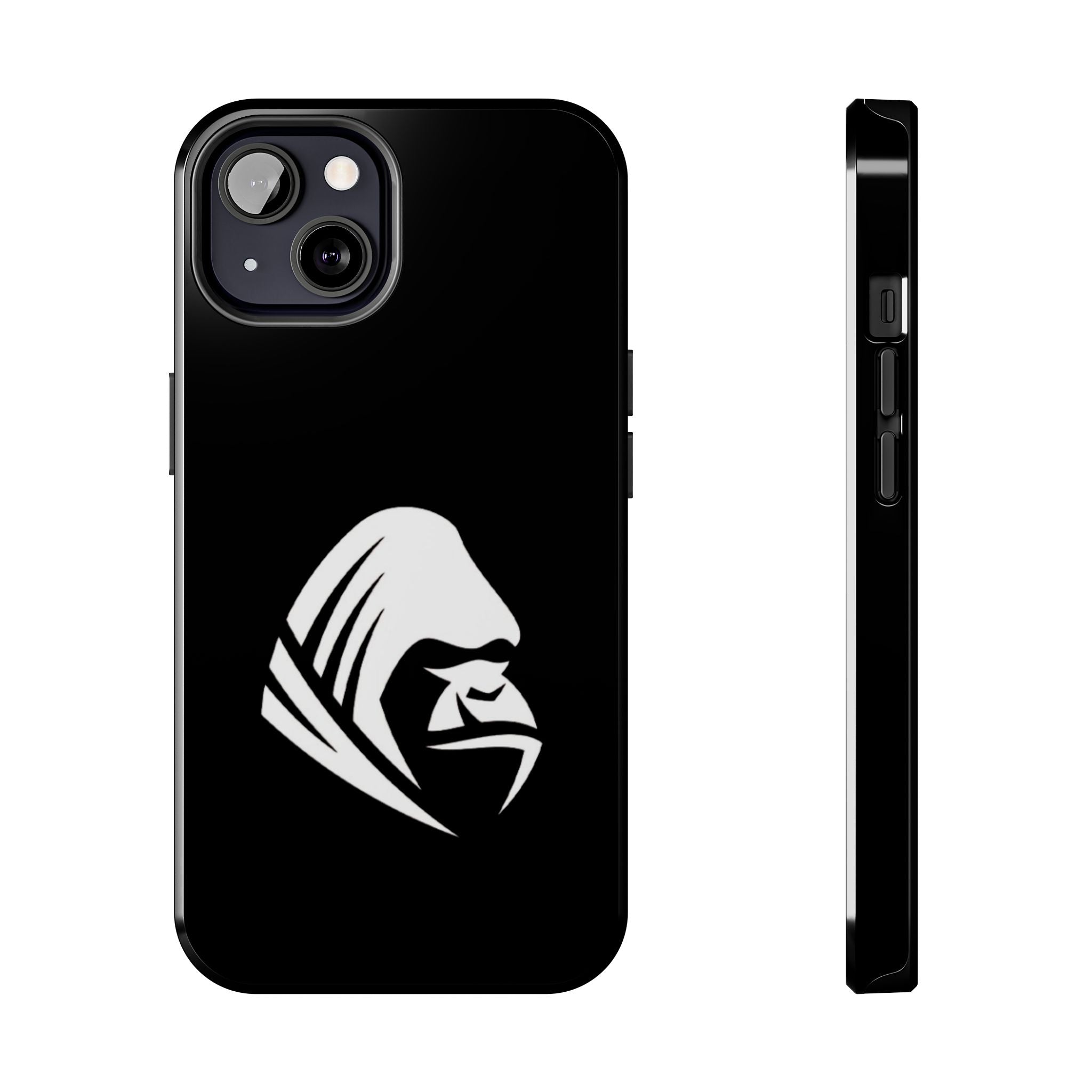 Gorilla Hood Tough Phone Case — Rugged Black Protective iPhone Cover