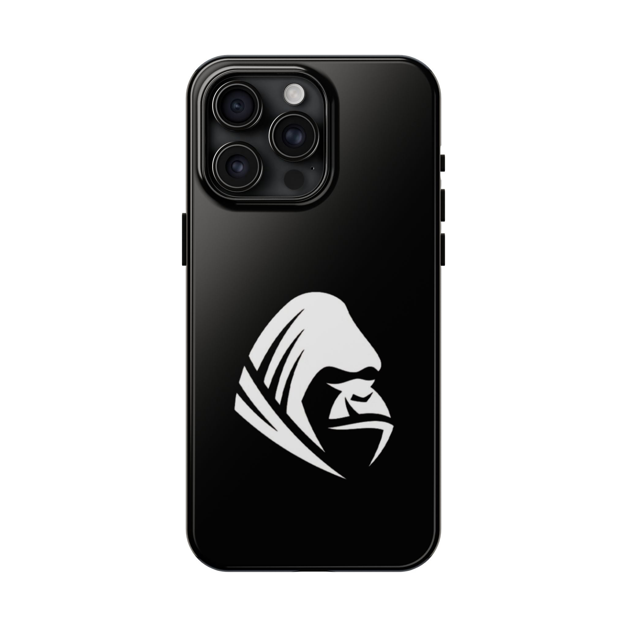 Gorilla Hood Tough Phone Case — Rugged Black Protective iPhone Cover