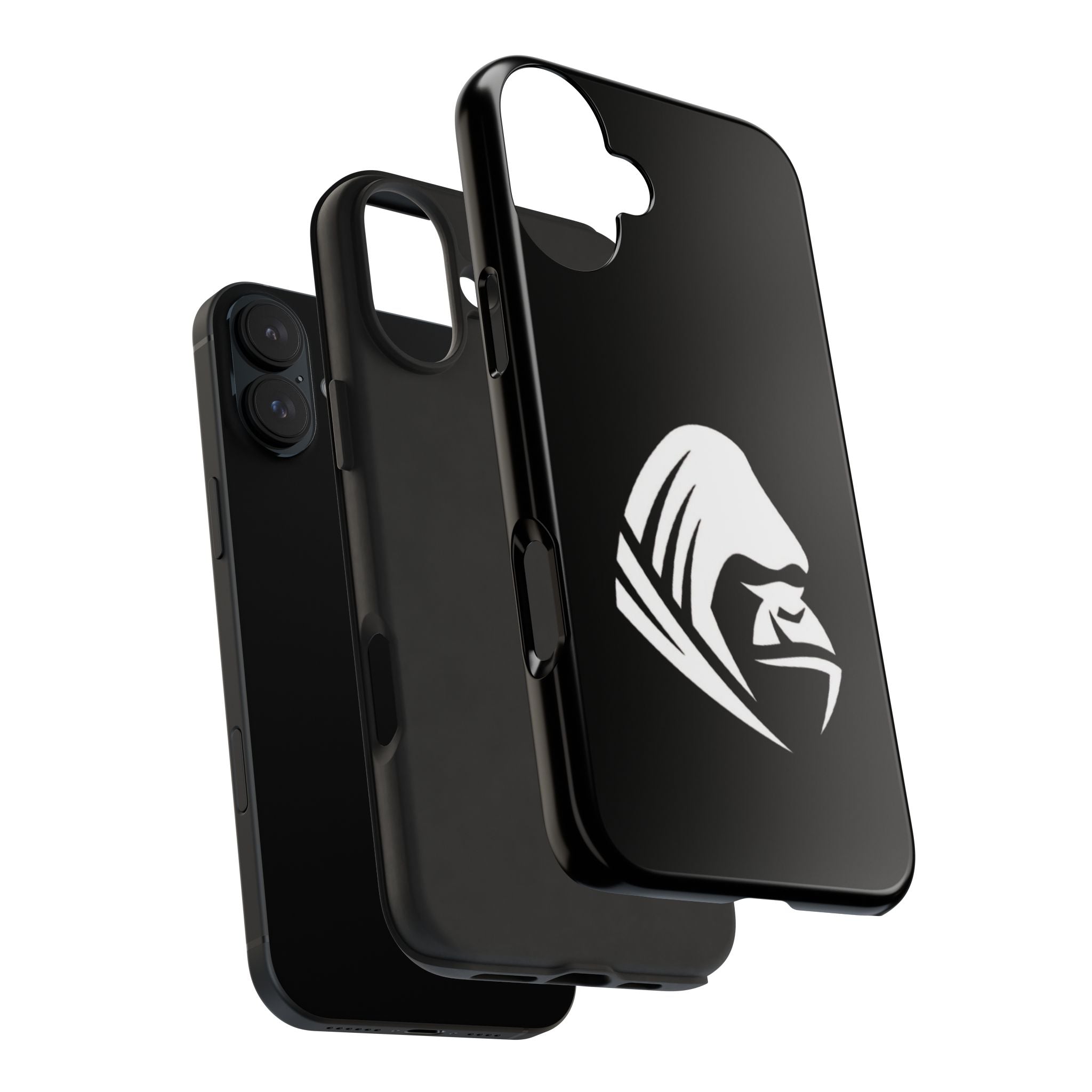 Gorilla Hood Tough Phone Case — Rugged Black Protective iPhone Cover
