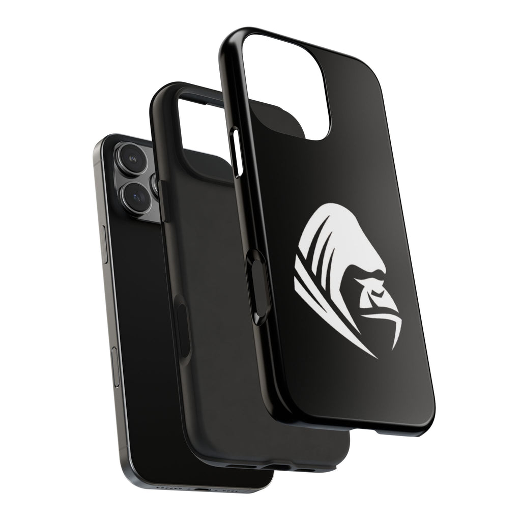 Gorilla Hood Tough Phone Case — Rugged Black Protective iPhone Cover