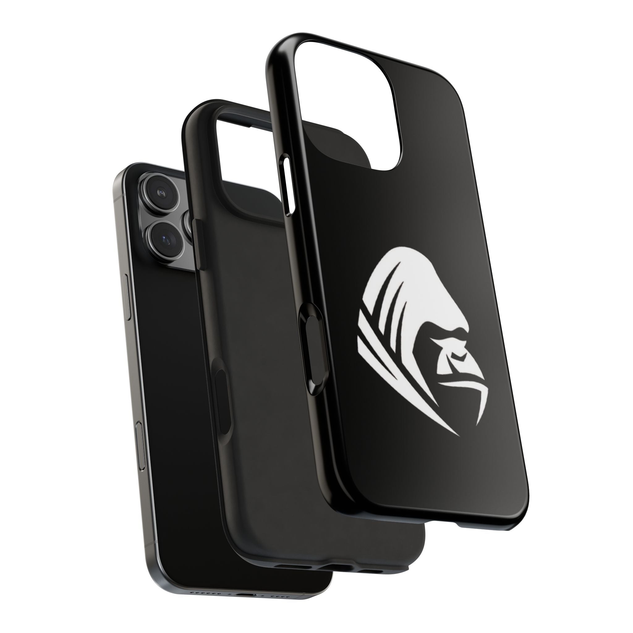 Gorilla Hood Tough Phone Case — Rugged Black Protective iPhone Cover
