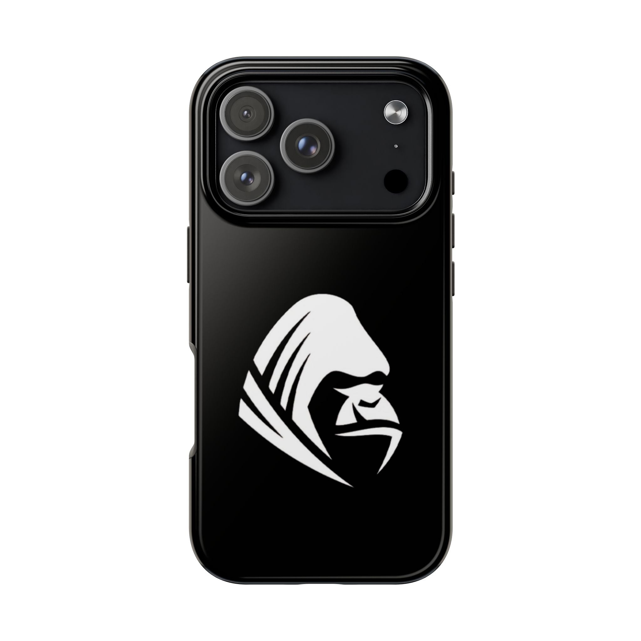 Gorilla Hood Tough Phone Case — Rugged Black Protective iPhone Cover