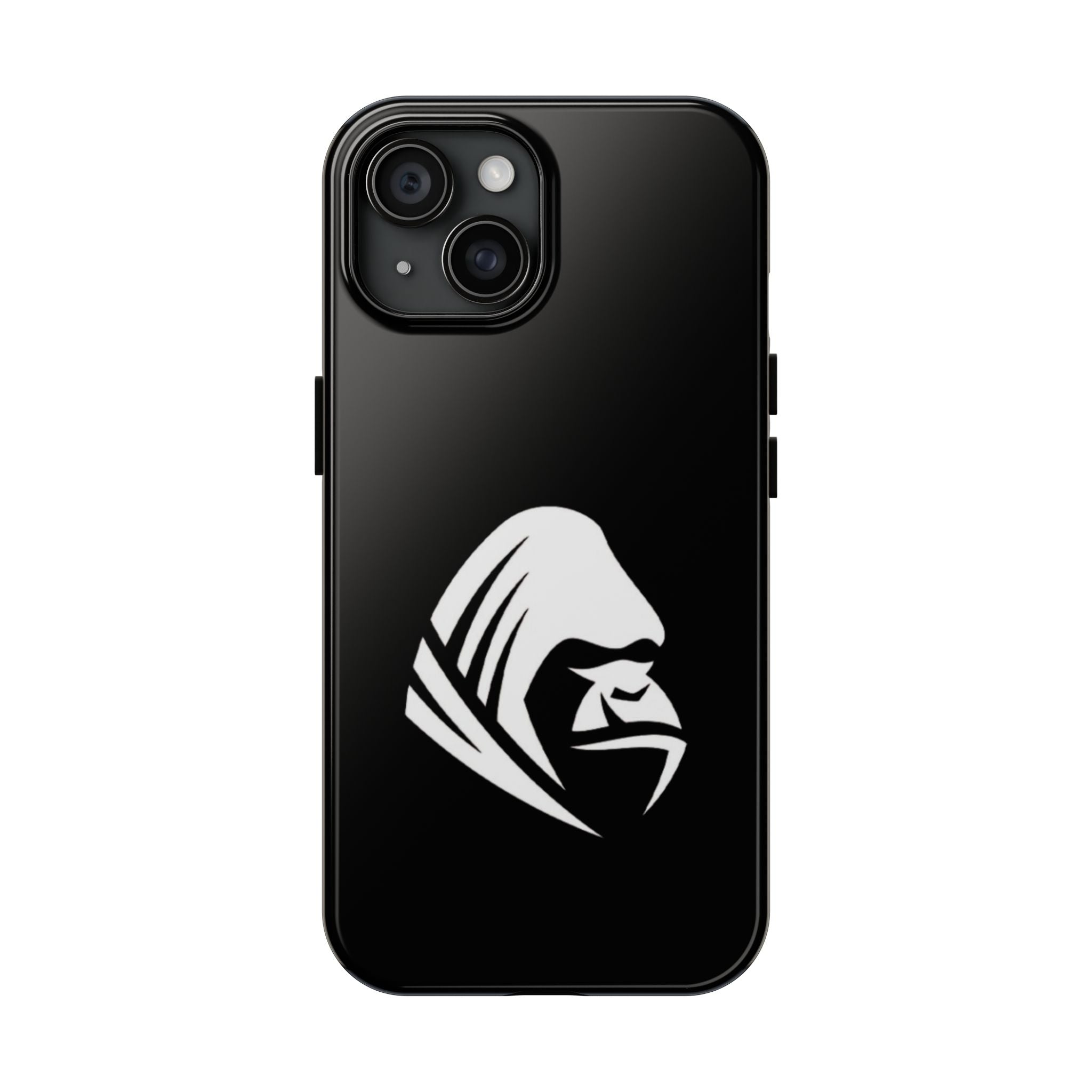 Gorilla Hood Tough Phone Case — Rugged Black Protective iPhone Cover