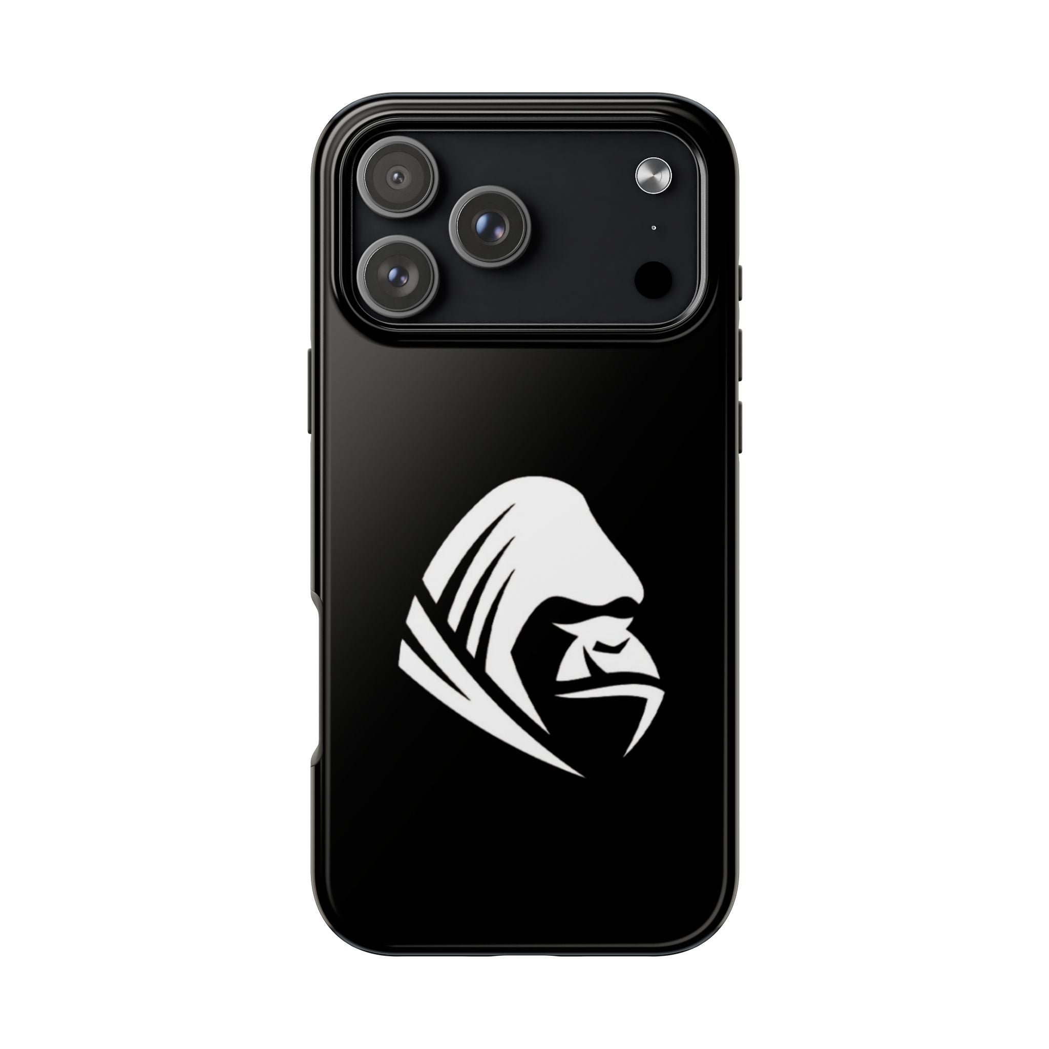 Gorilla Hood Tough Phone Case — Rugged Black Protective iPhone Cover