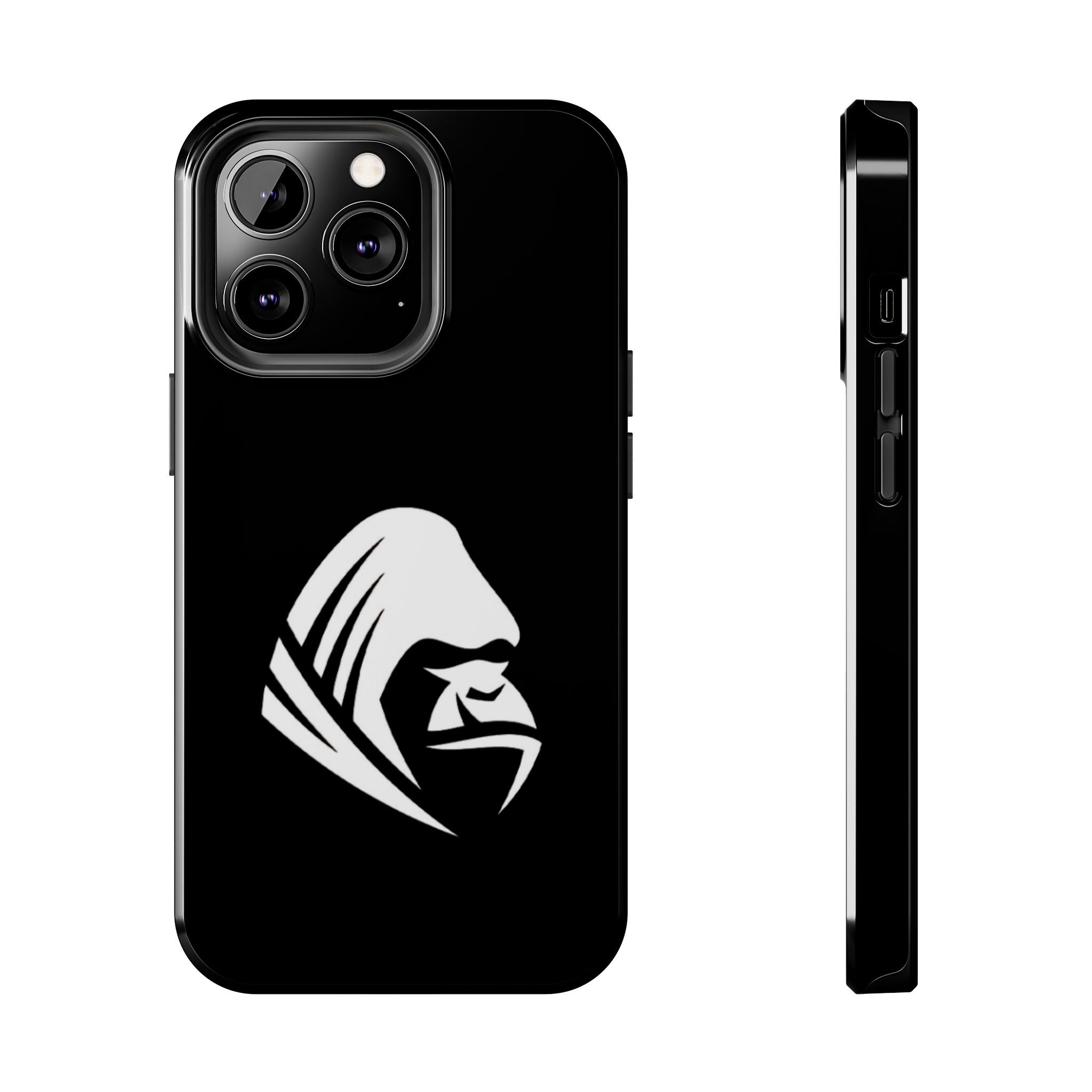 Gorilla Hood Tough Phone Case — Rugged Black Protective iPhone Cover