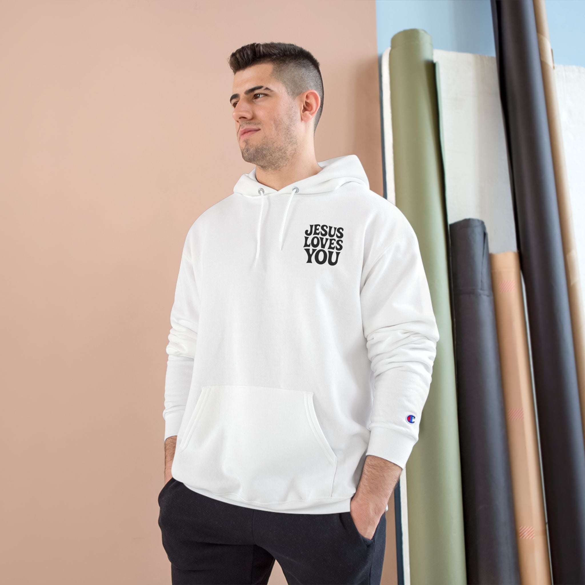 Jesus Loves You Hoodie - Christian Graphic Religious Pullover