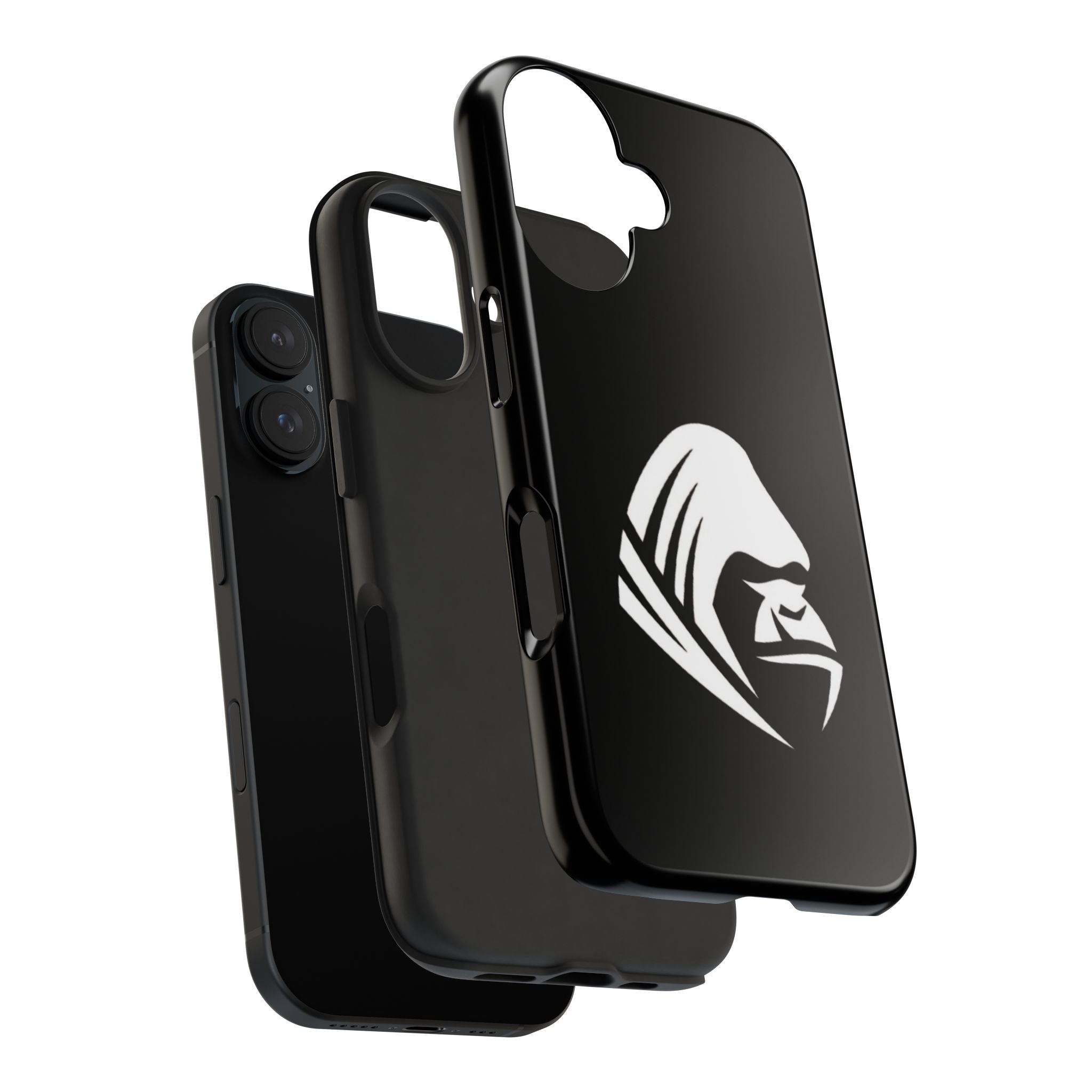 Gorilla Hood Tough Phone Case — Rugged Black Protective iPhone Cover