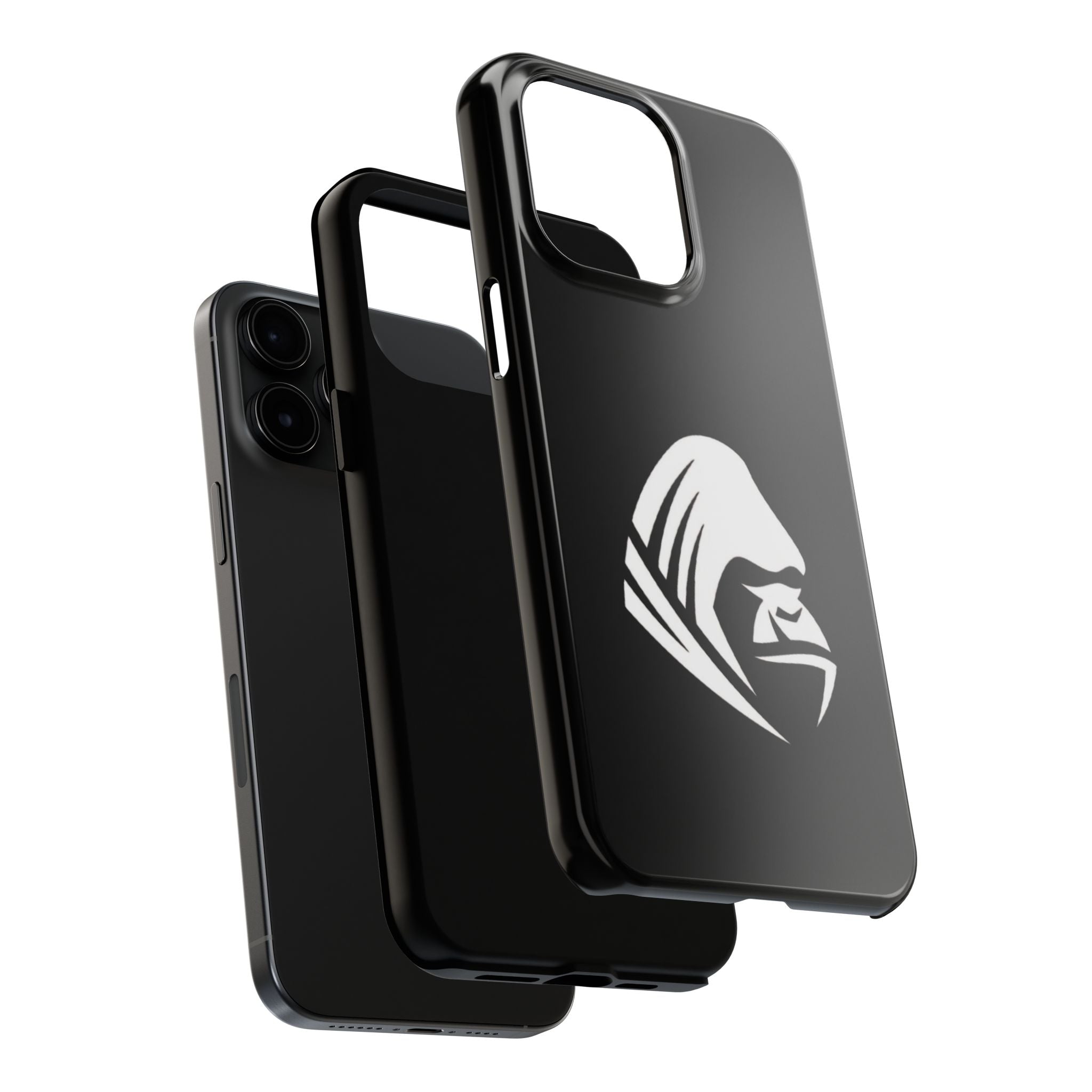Gorilla Hood Tough Phone Case — Rugged Black Protective iPhone Cover