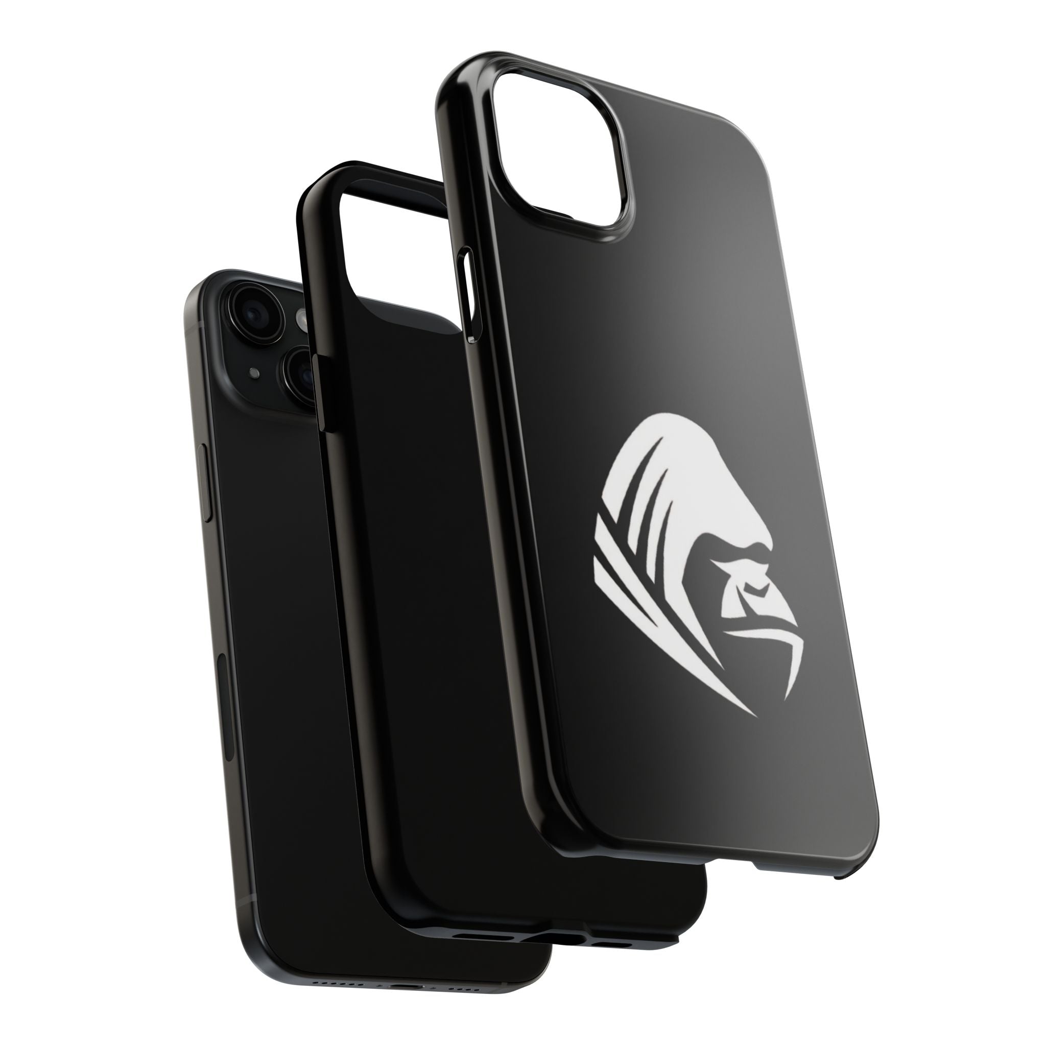 Gorilla Hood Tough Phone Case — Rugged Black Protective iPhone Cover