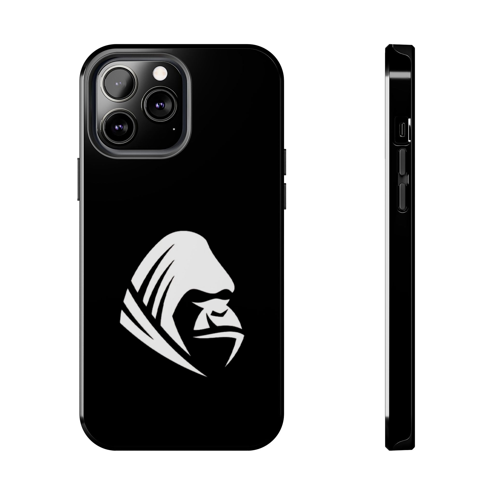 Gorilla Hood Tough Phone Case — Rugged Black Protective iPhone Cover