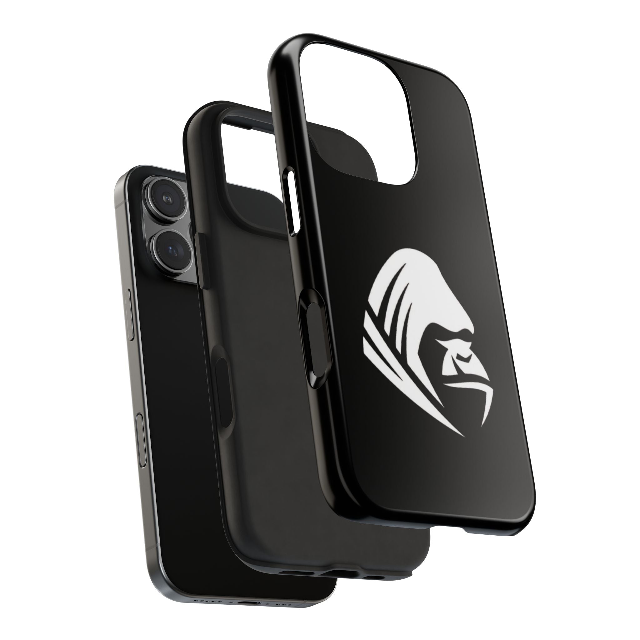 Gorilla Hood Tough Phone Case — Rugged Black Protective iPhone Cover