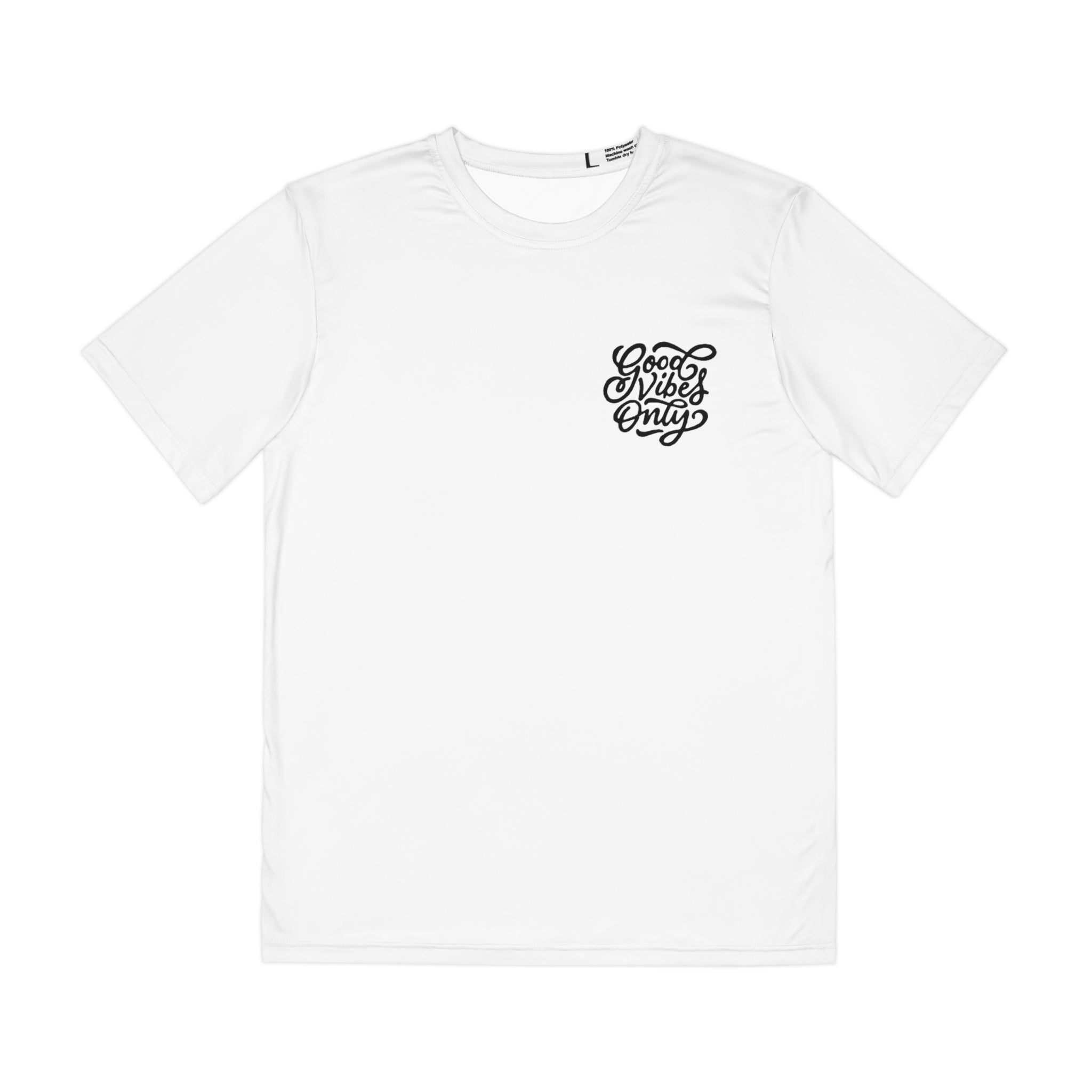 Good Vibes Only T‑Shirt — Men's Positive Script Tee